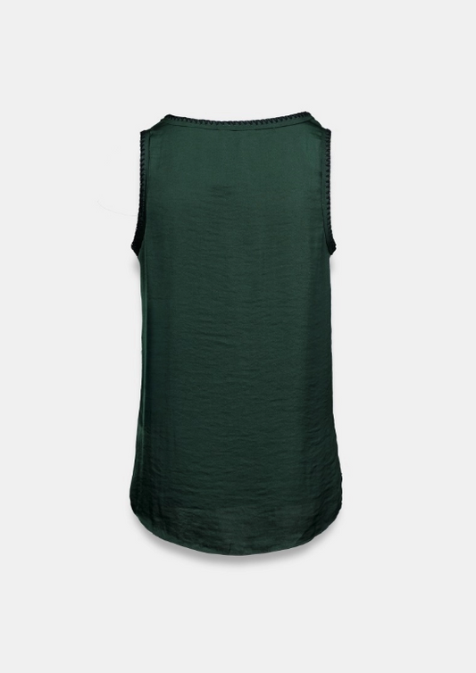 Aerin stitch tank - forest