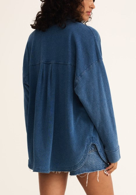 All Day Knit Denim Jacket - Vintage Indigo