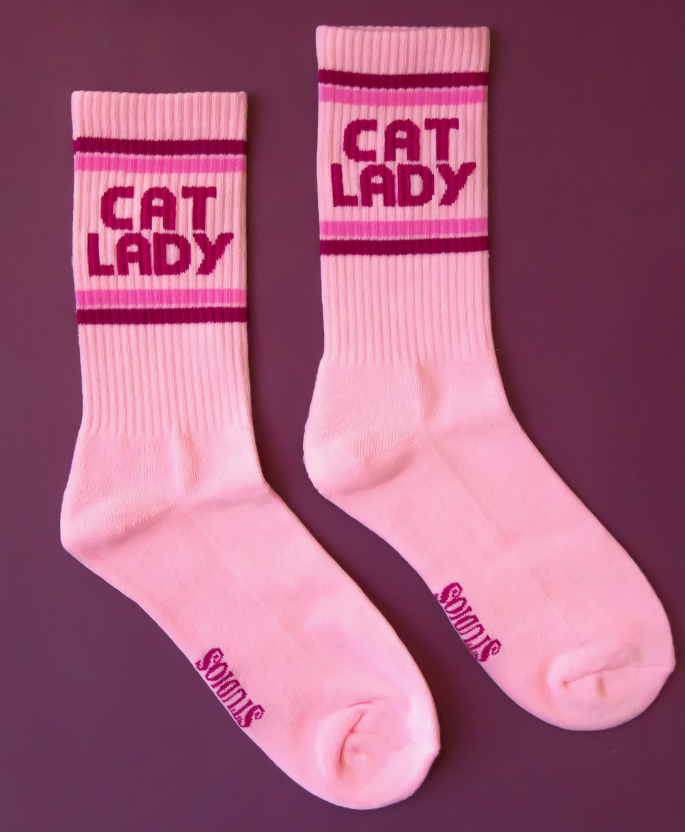 Cat Lady crew sock