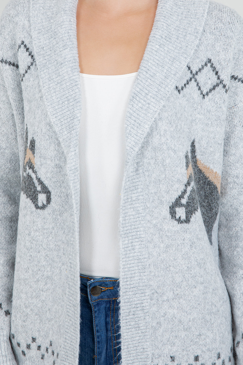 Grey Horse Sweater