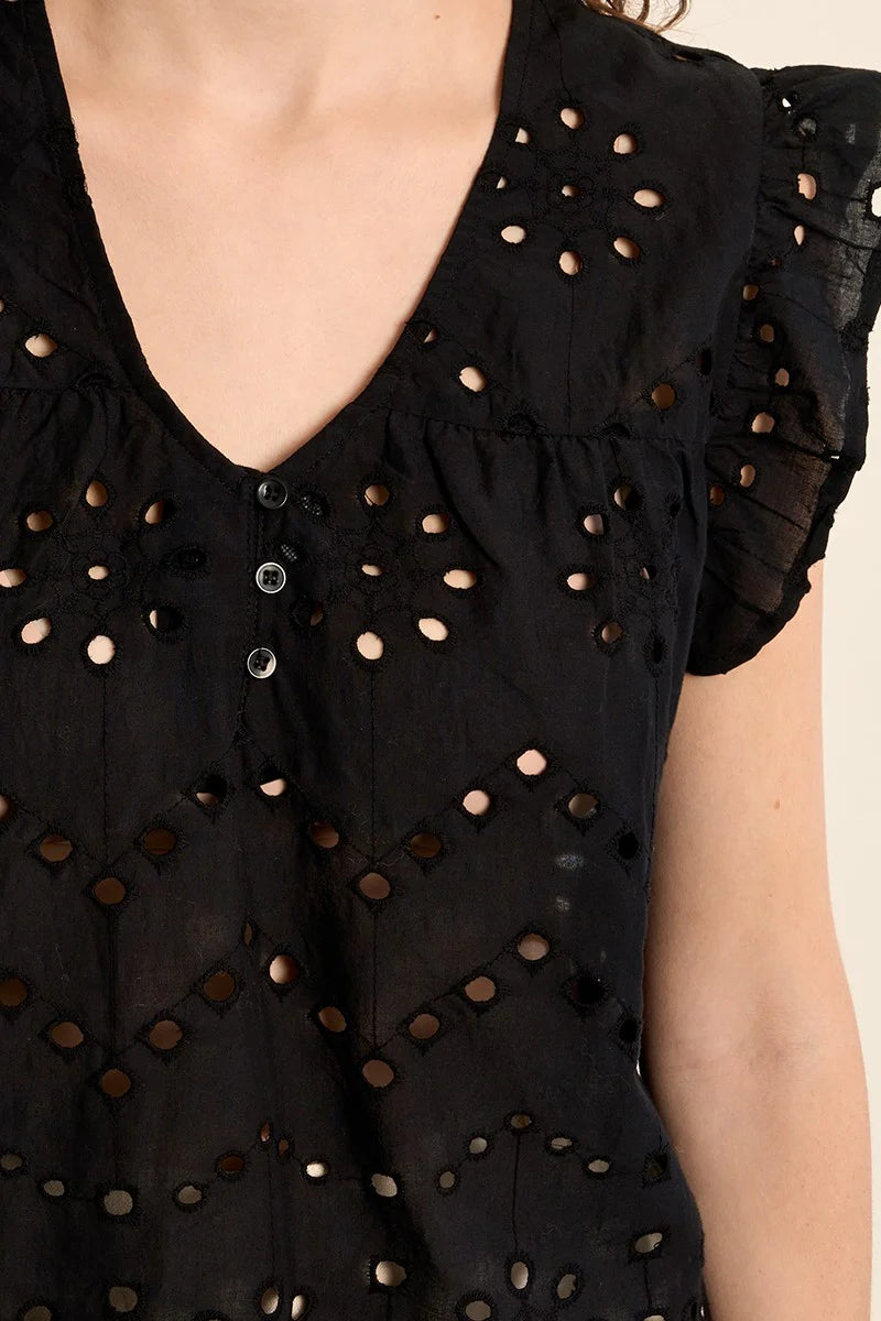 Sofia Eyelet Blouse