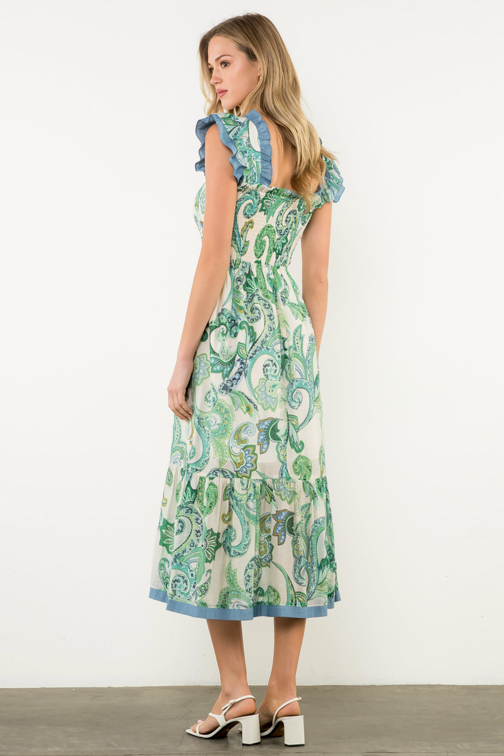 Parker paisley midi dress