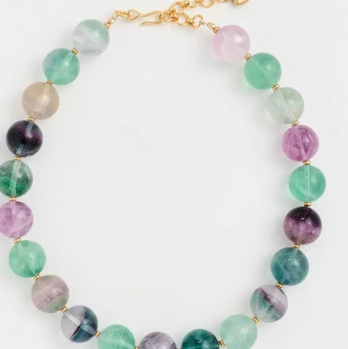 Betty Gold Bead Necklace