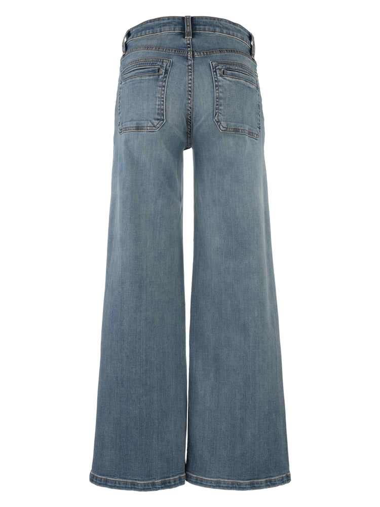 Jean mid wide denim