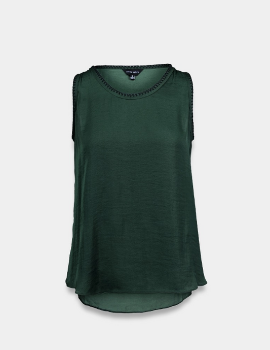 Aerin stitch tank - forest