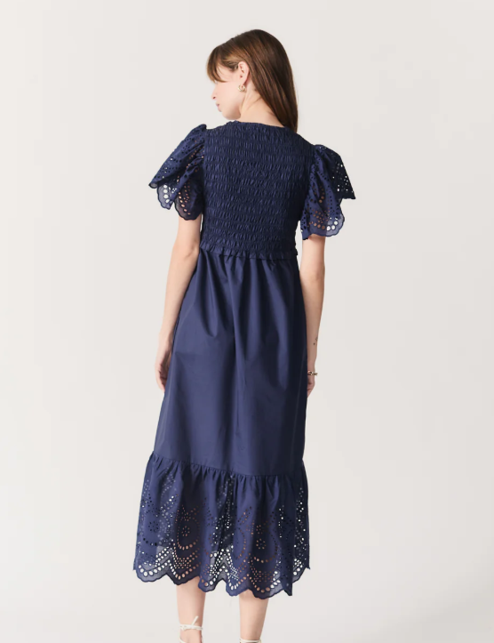 Angel eyelet midi