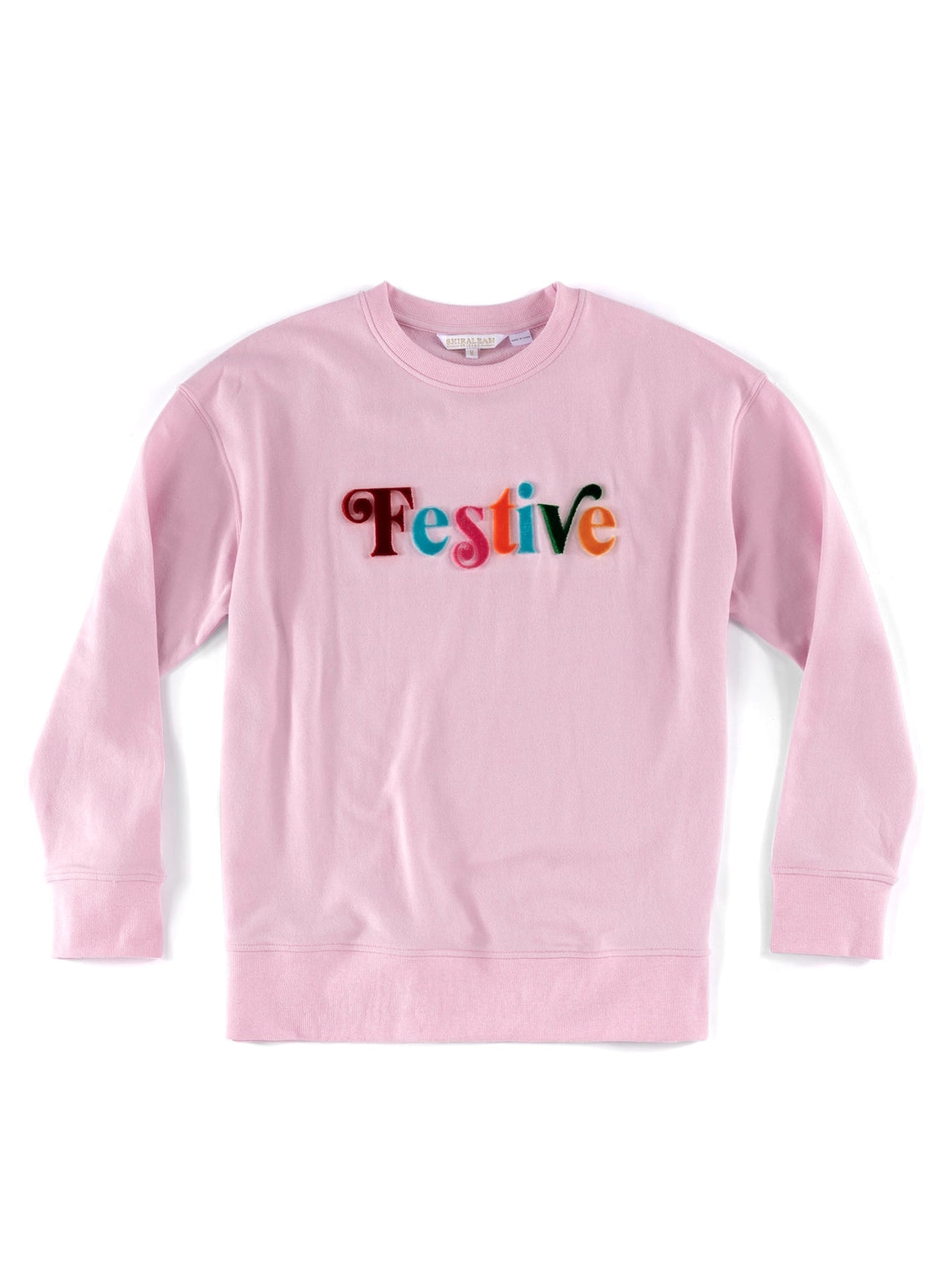 Christmas - FESTIVE felt holiday graphic sweatshirt