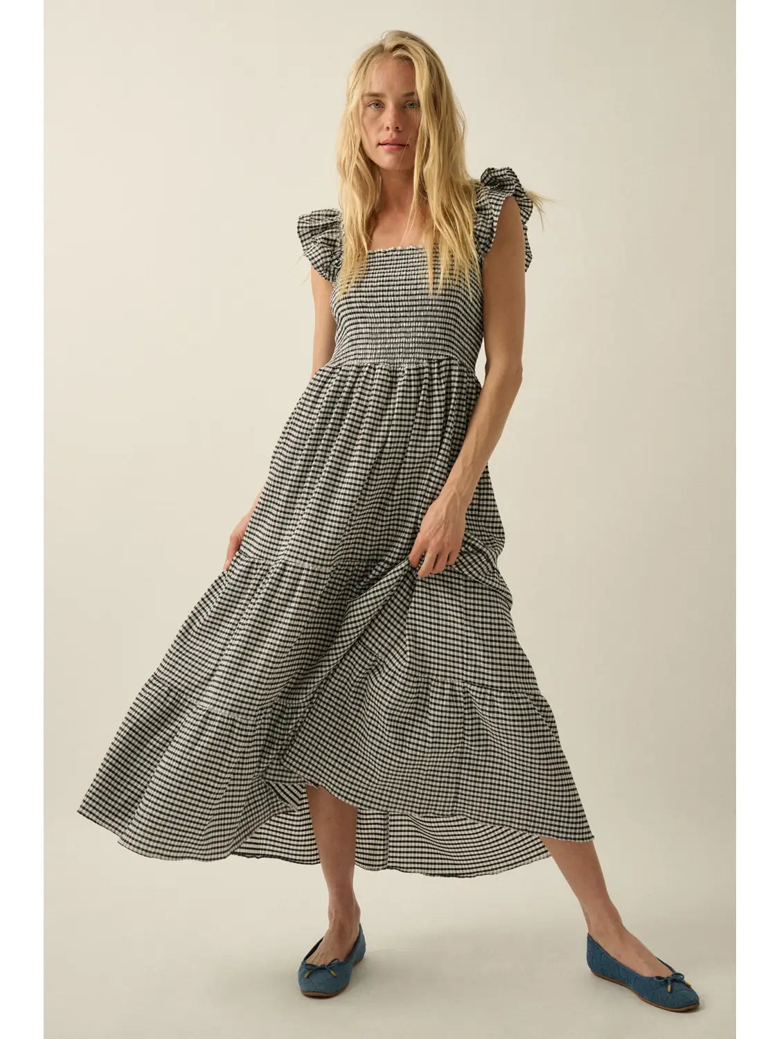 Callie Gingham Dress