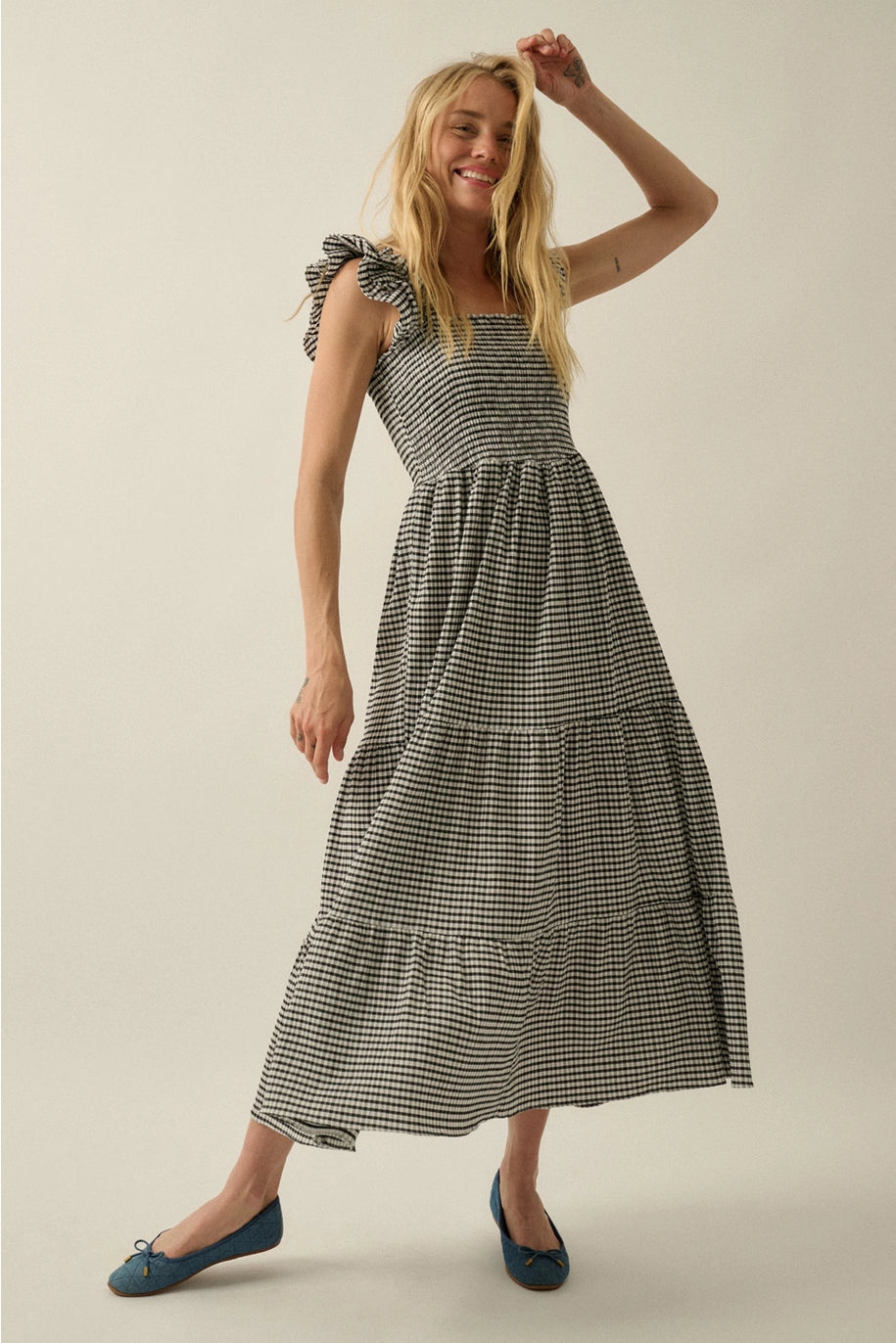Callie Gingham Dress