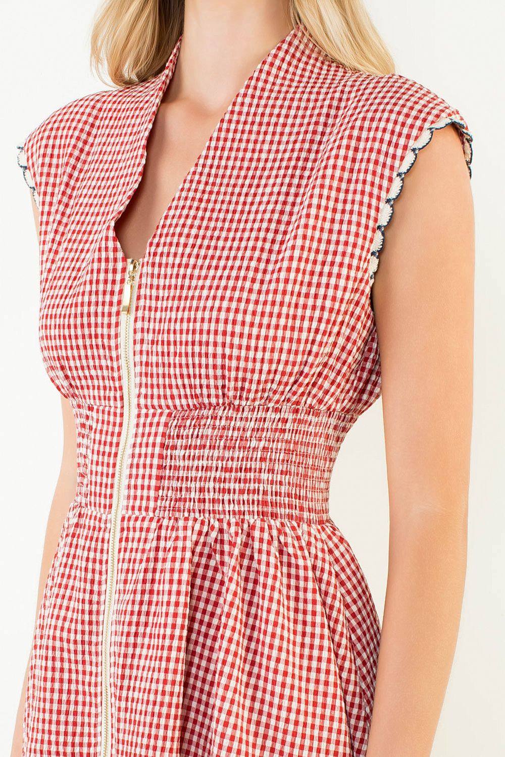 Gingham Zip Mini