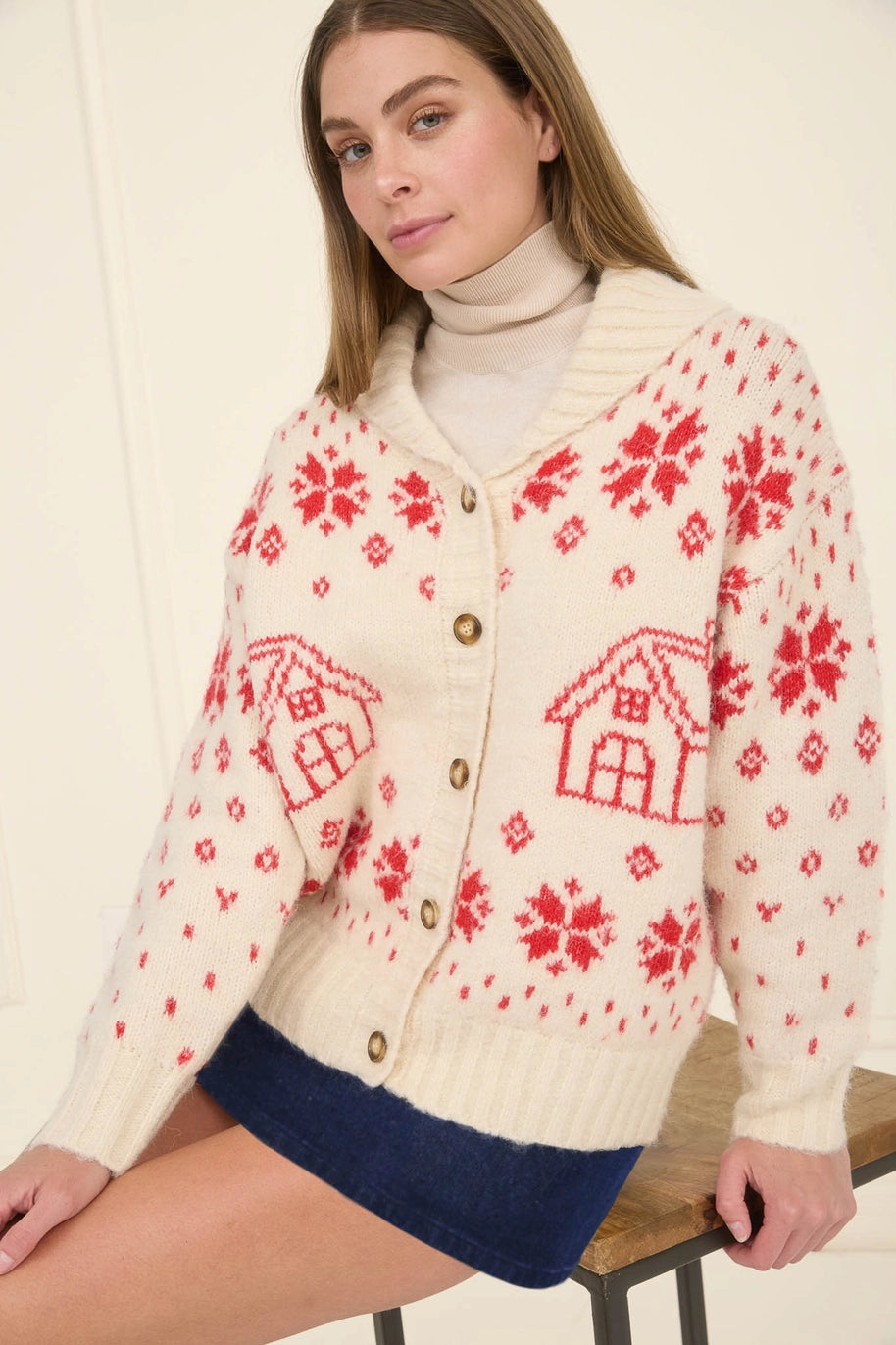 Christmas - Home for the Holidays knit cardigan