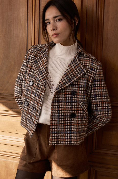 Farrah Houndstooth Jacket