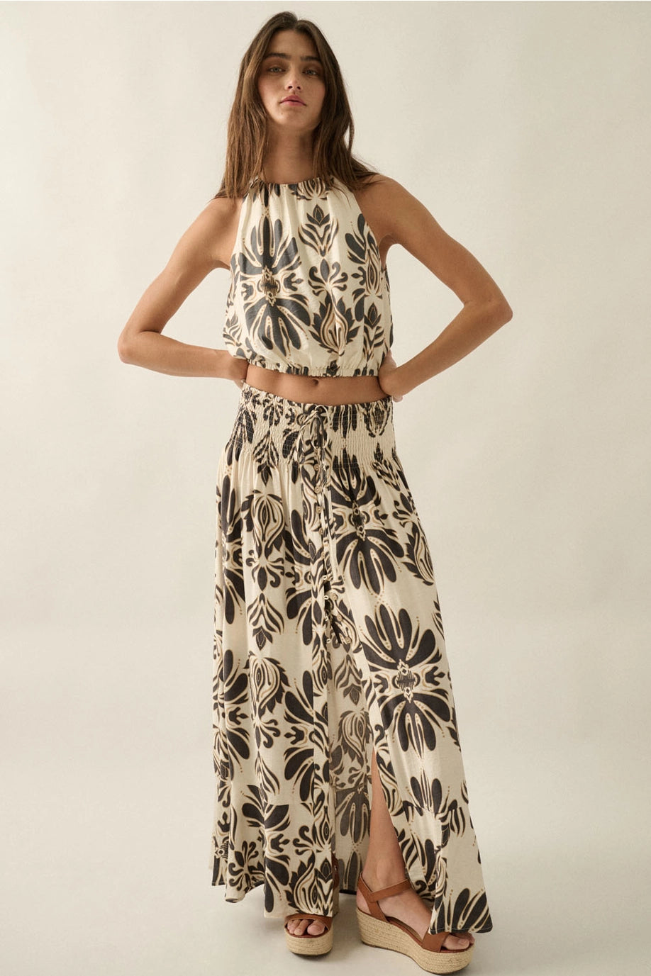 Chelsea Ikat Maxi Skirt