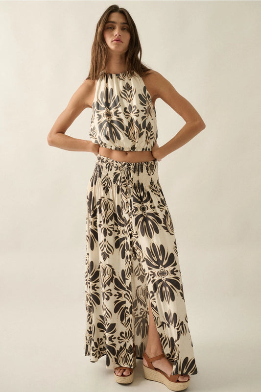 Chelsea Ikat Maxi Skirt
