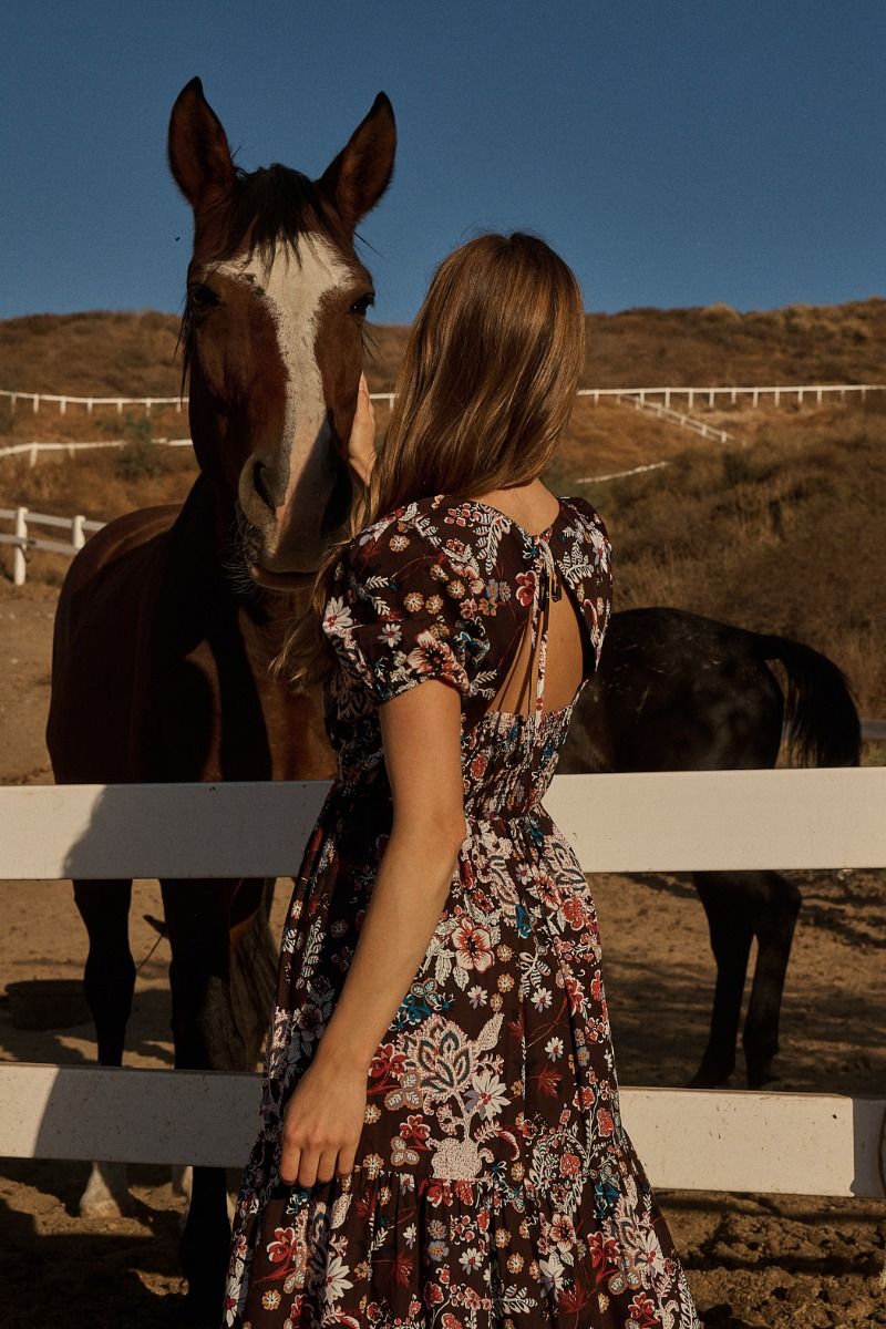 Nashville floral maxi dress
