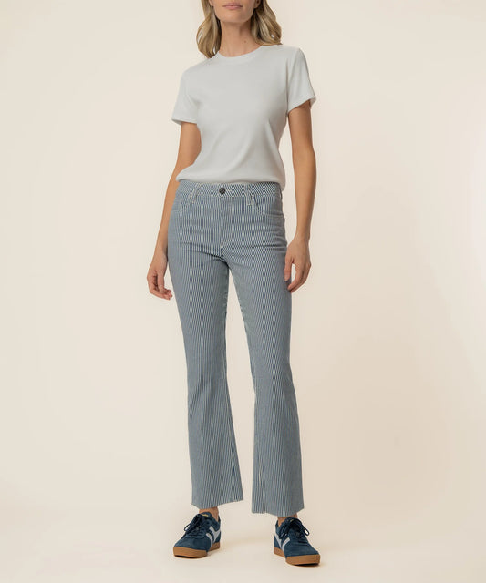 Kelsey Stripe Kick Flare