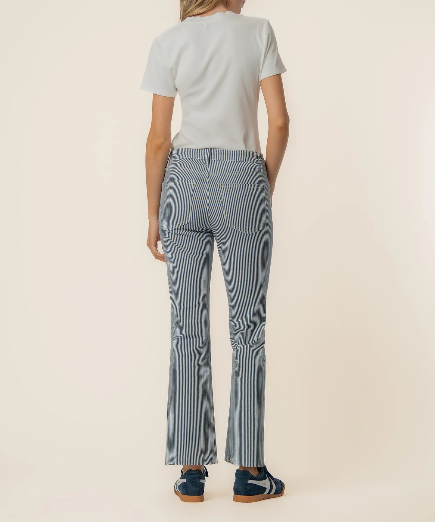 Kelsey Stripe Kick Flare