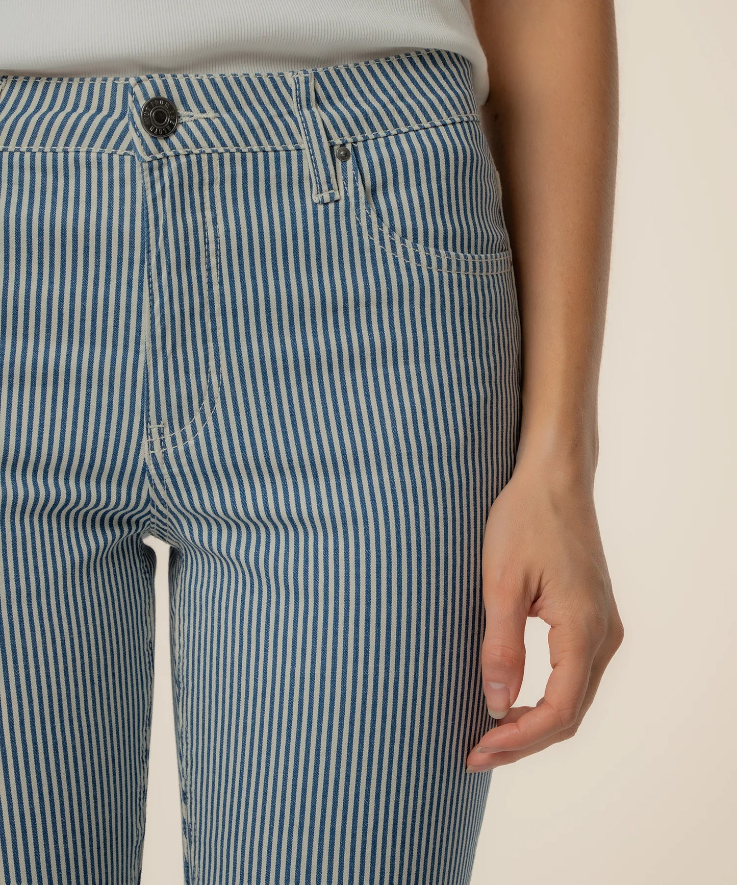 Kelsey Stripe Kick Flare