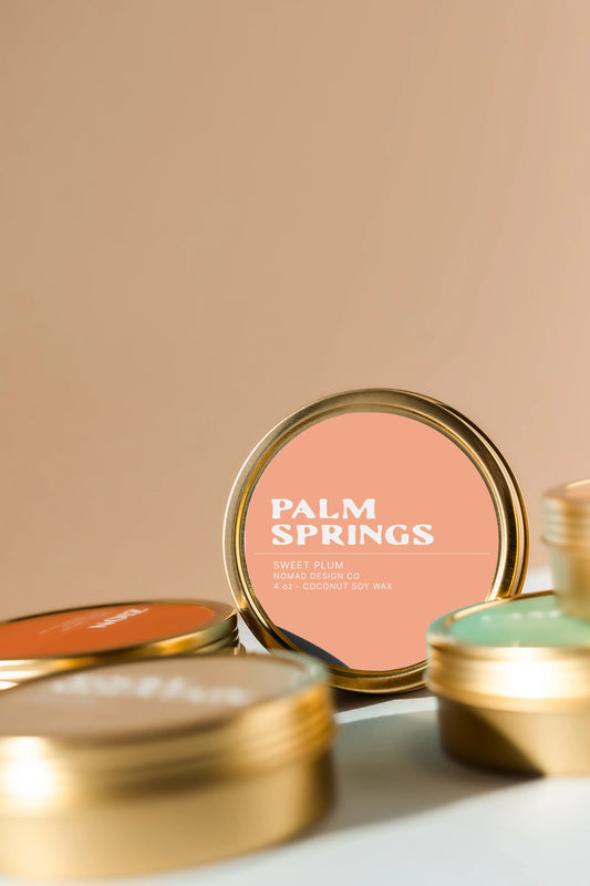Palm Springs Candle Tin