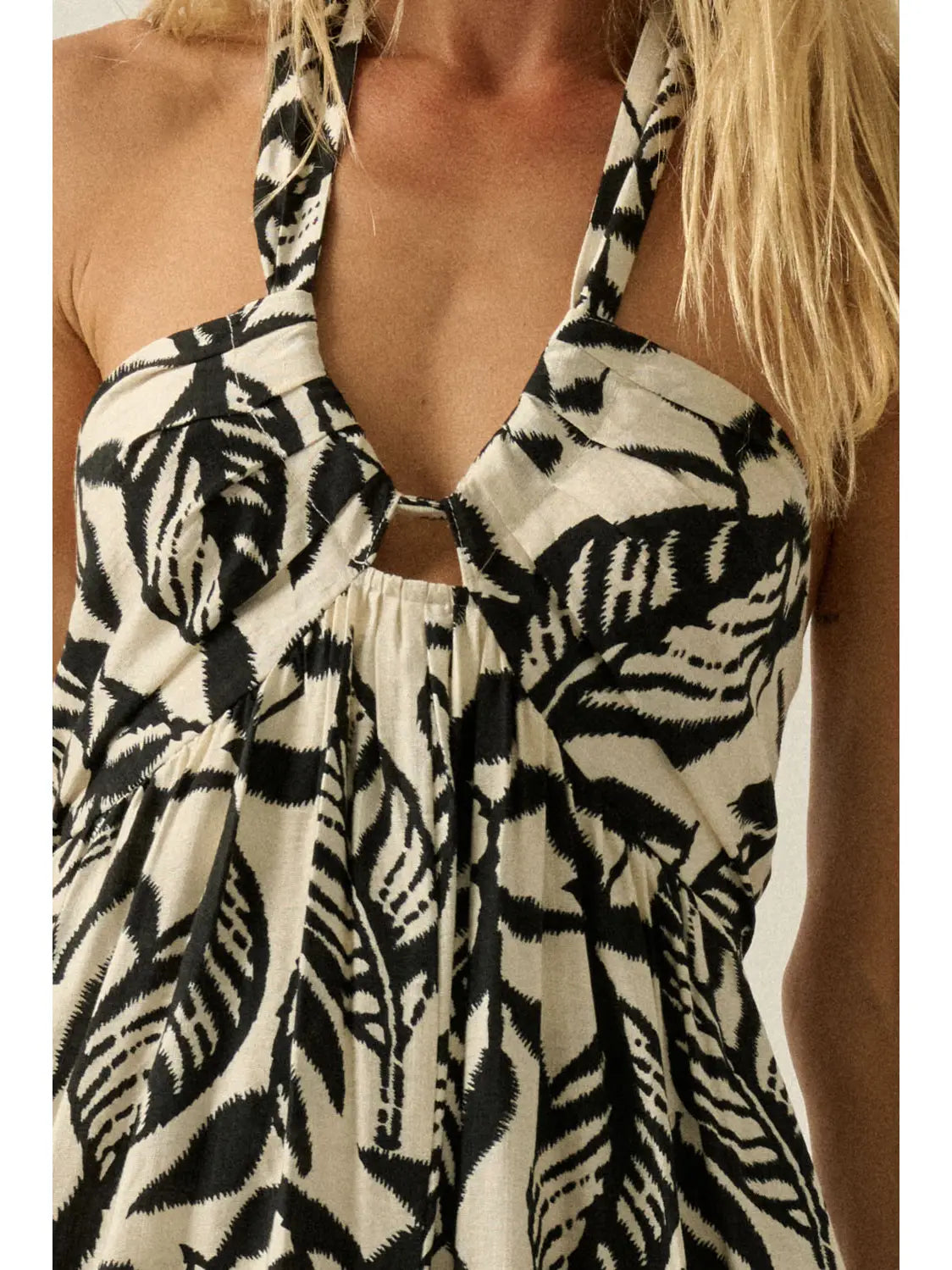 Leaf Print Maxi
