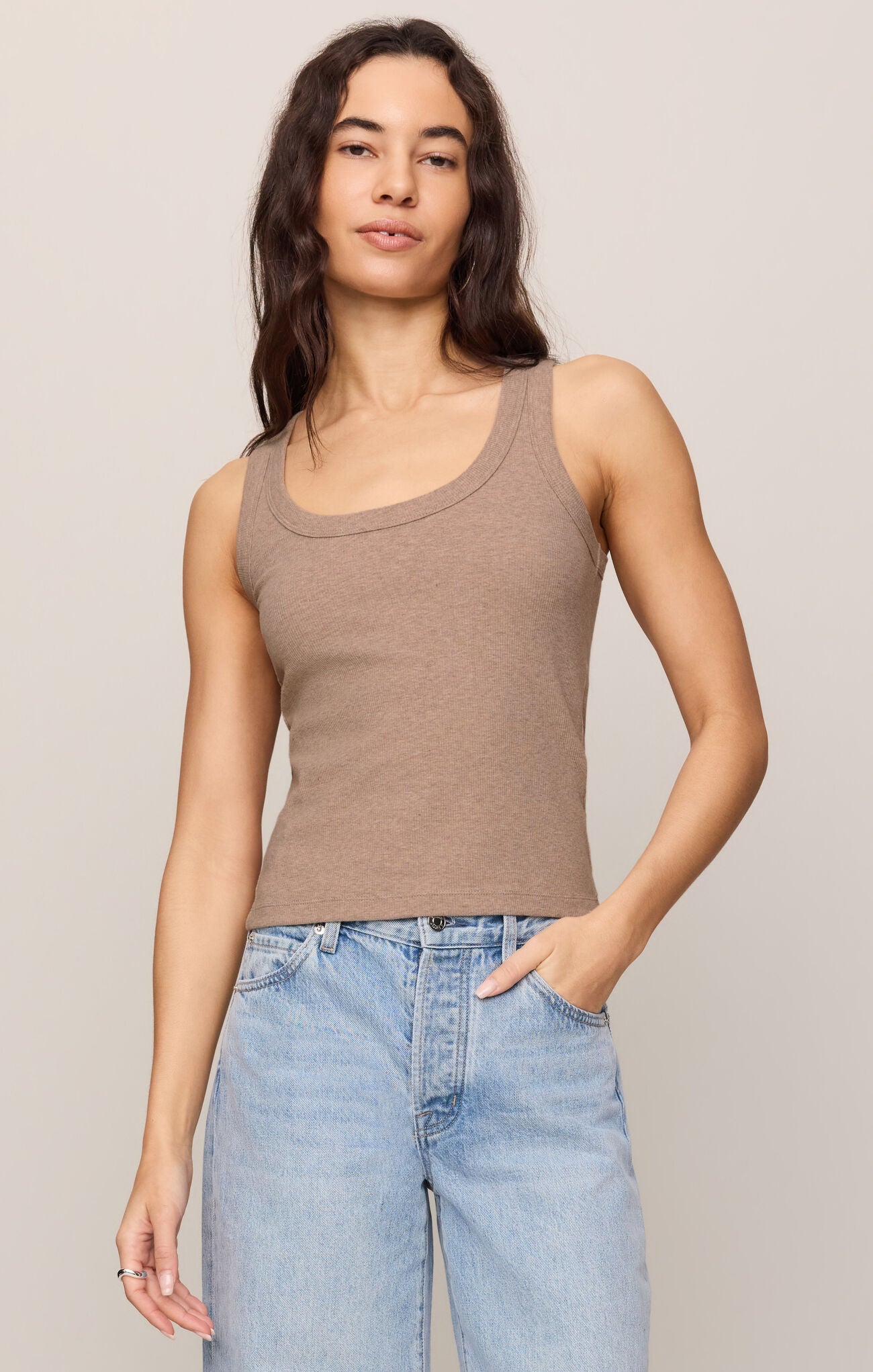 Rowe Scoop Ribbed Tank
