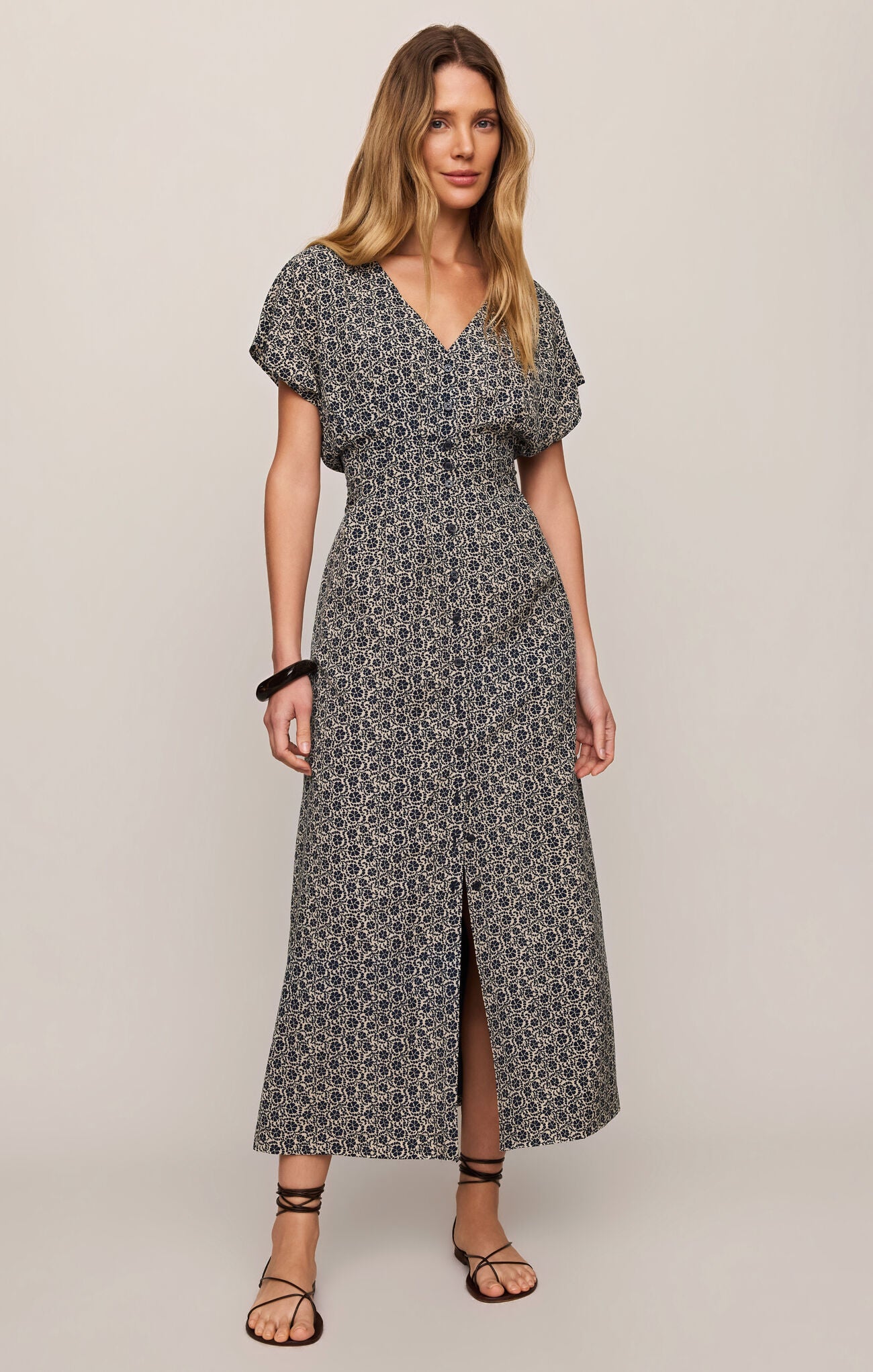 Sanna Iris Floral Midi Dress