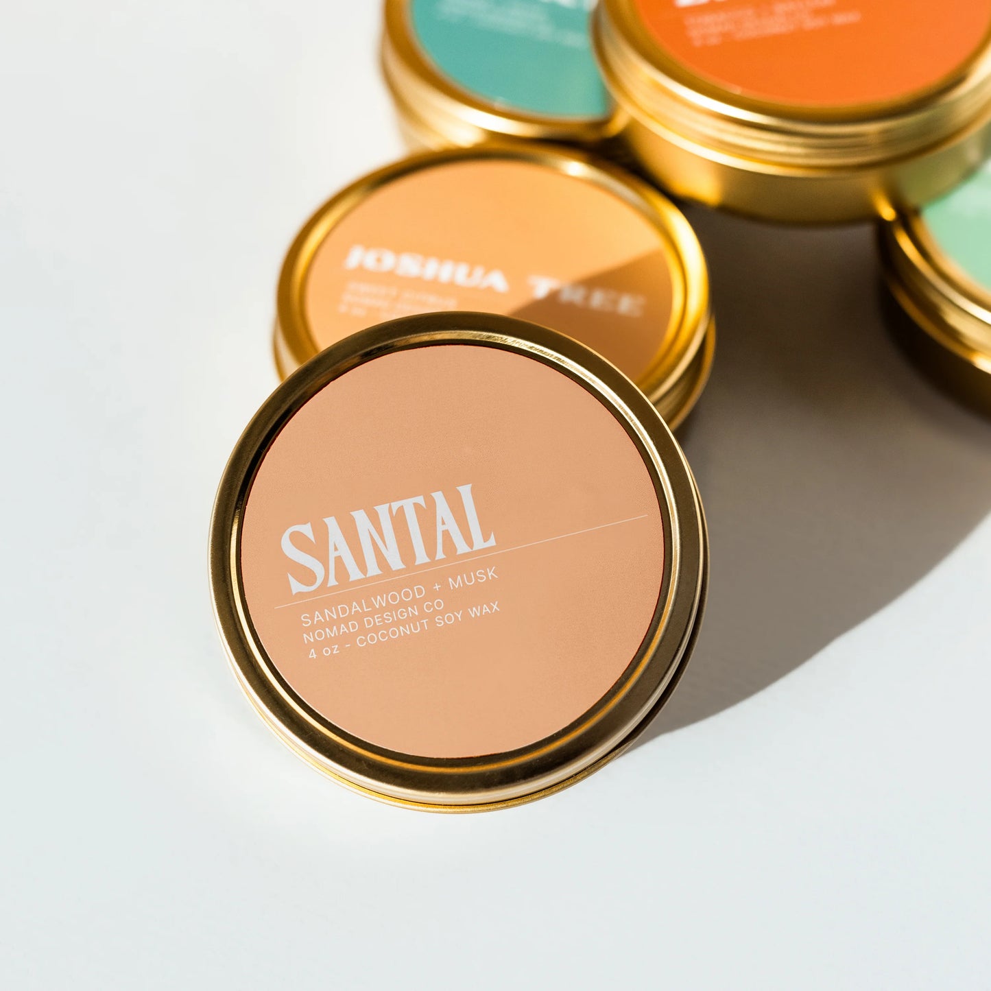 Santal candle tin