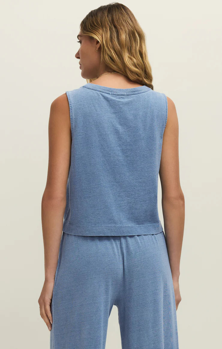 Sloane V-Neck Medium Wash