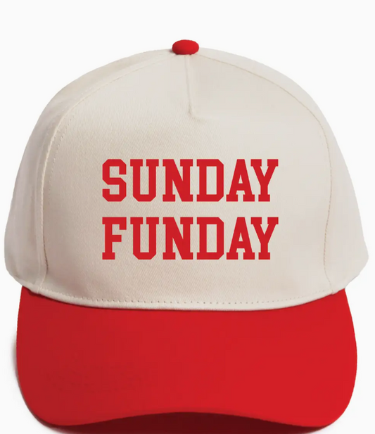 Sunday Funday Embroidered Trucker Hat