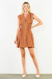 Tate Polka Dot Zipper Dress