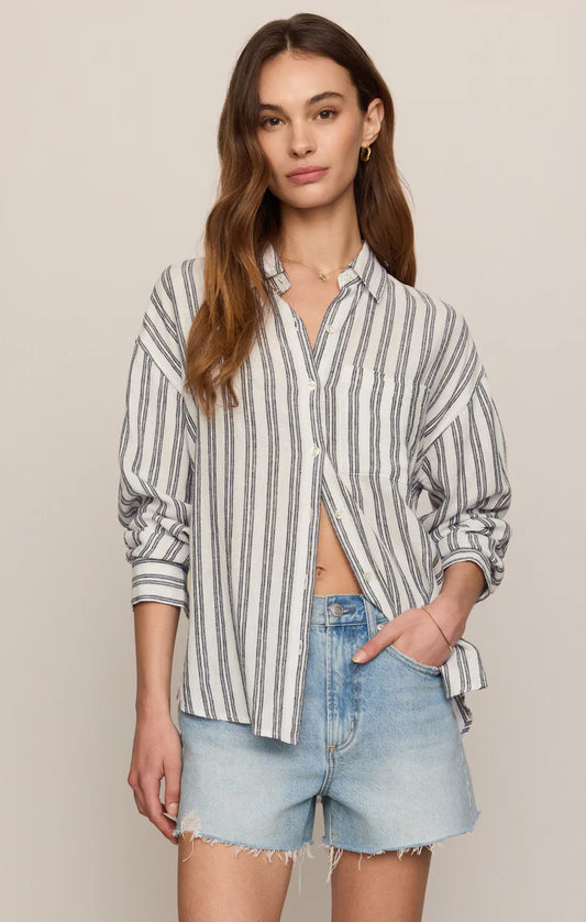The Perfect Striped Button Up