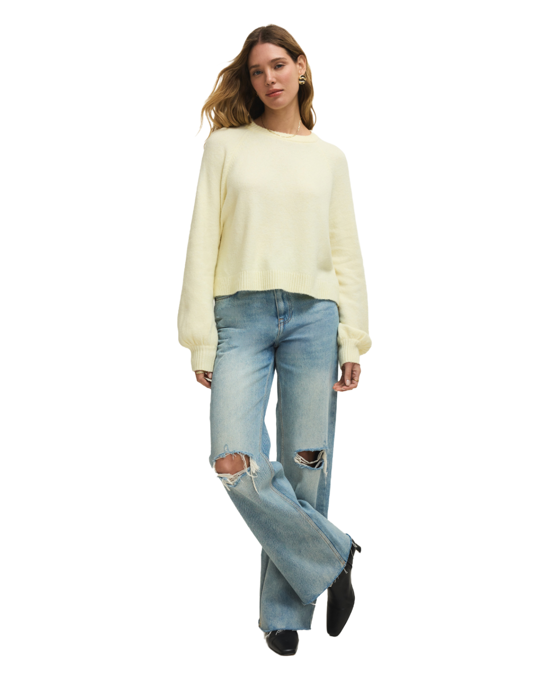 Ava Perfect Knit Sweater Pineapple