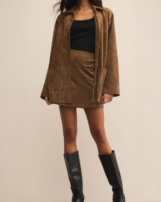 Ciara suede mini skirt