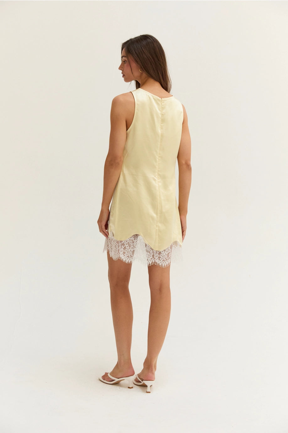 Kaite Satin Shift Dress
