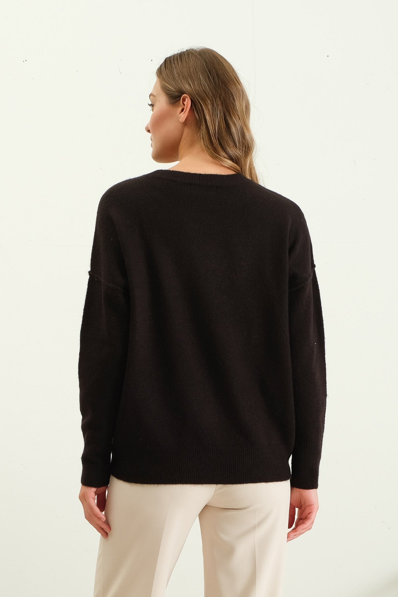 Georgia front seam sweater