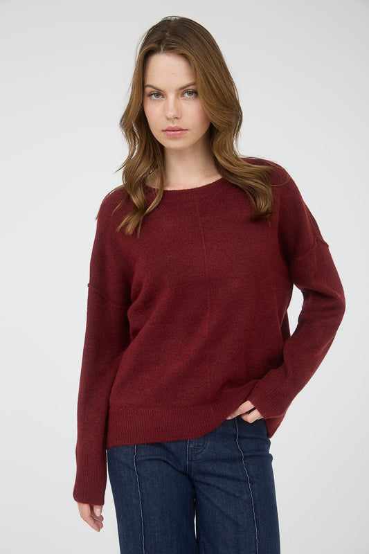 Georgia front seam sweater
