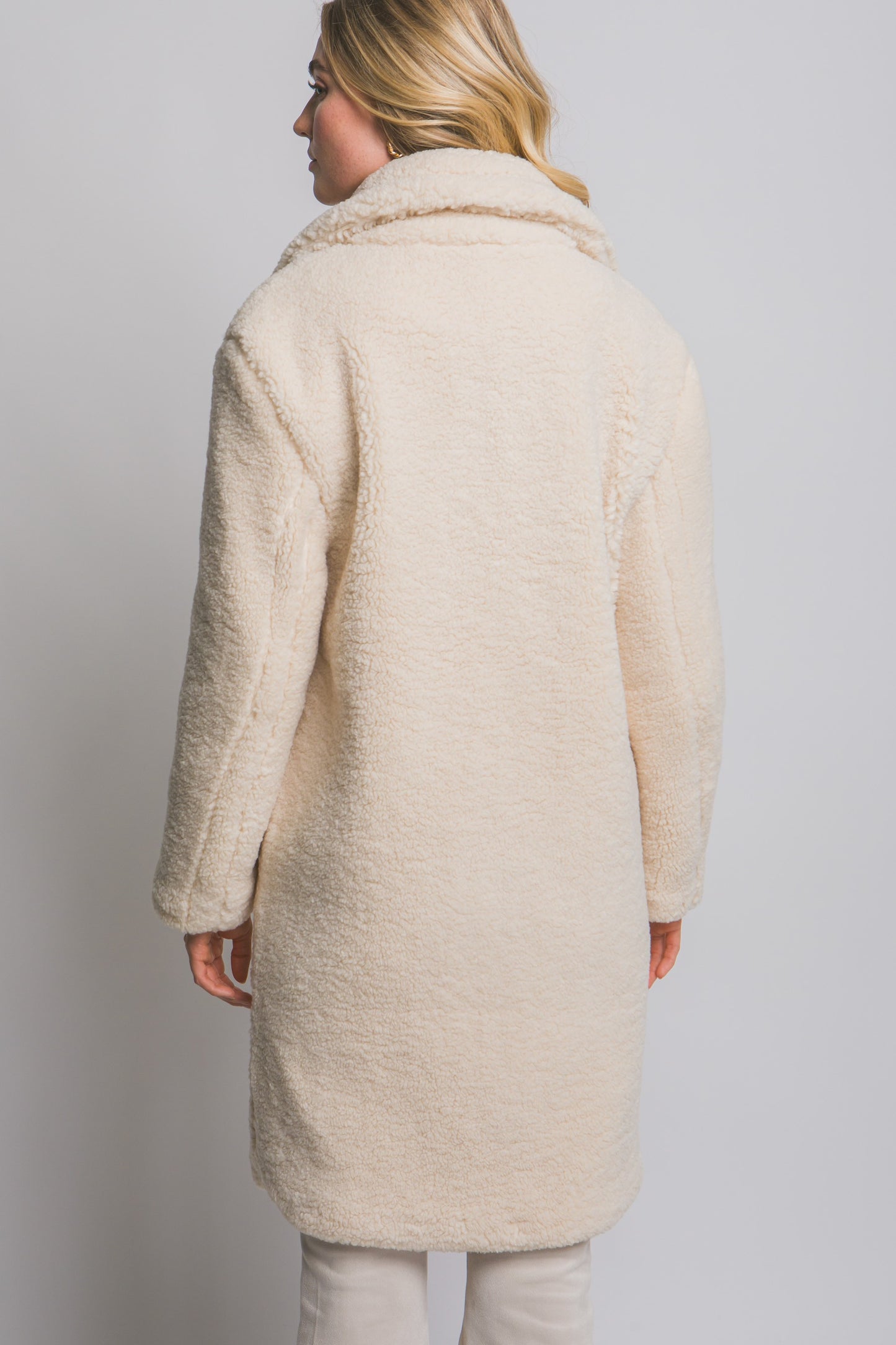 Bailey teddy sherpa coat - ivory