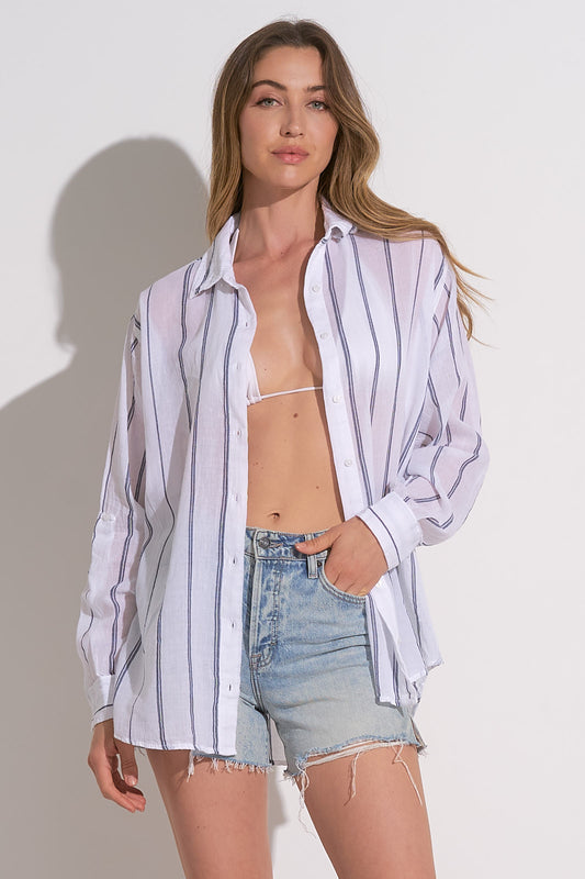 Beach hopper cover up - stripe
