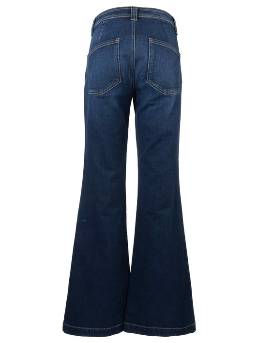 Ana - Flare Chop Pkts Denim