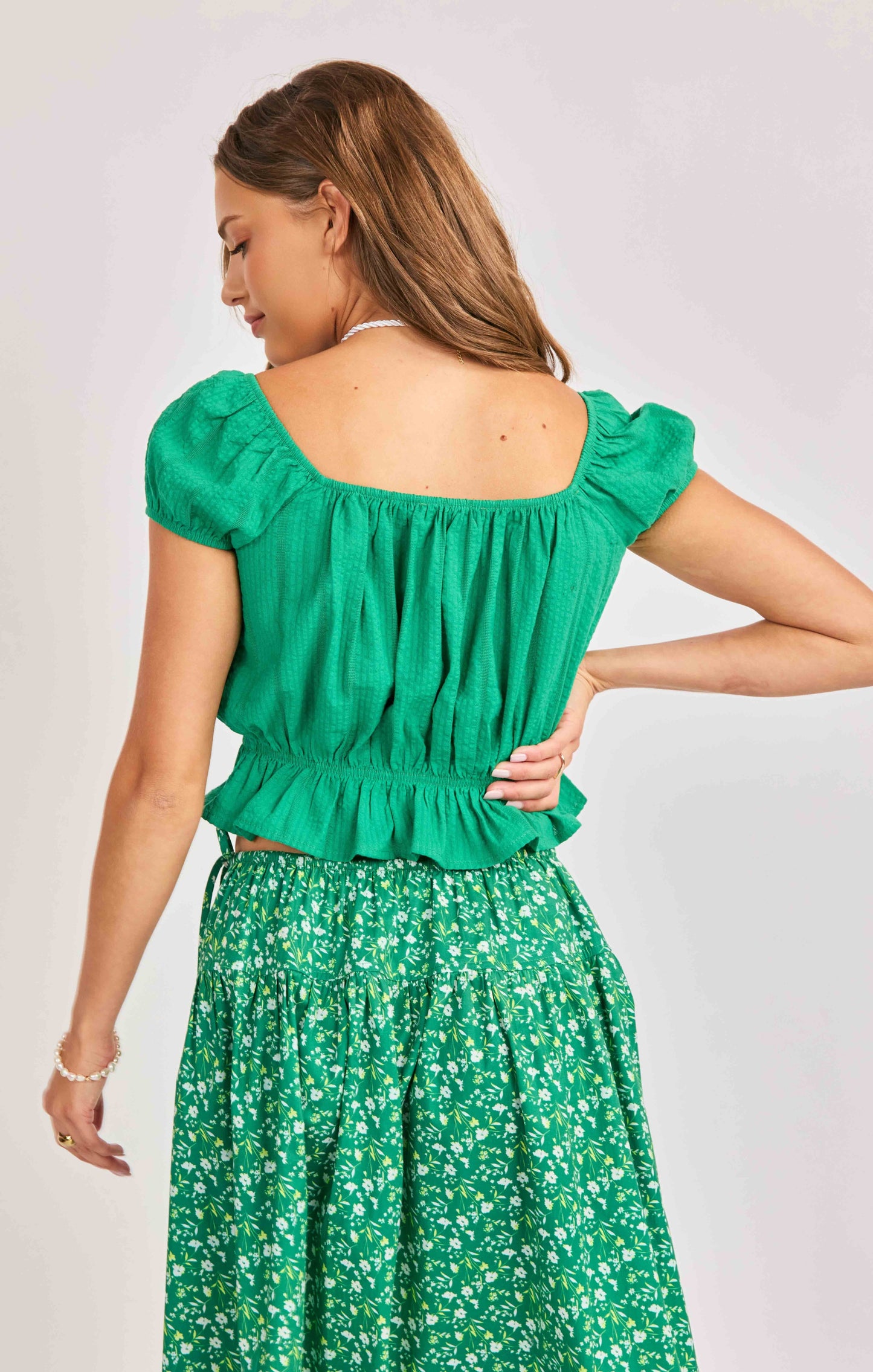 Andie Peasant Sleeved Top