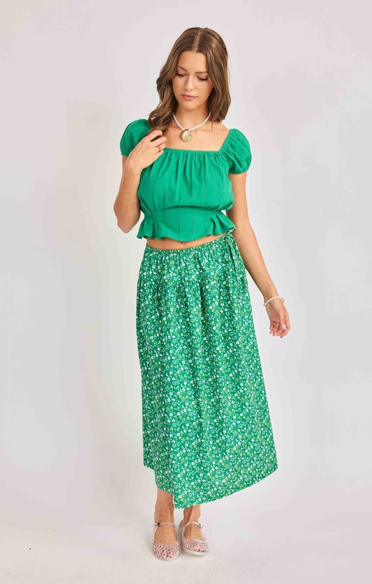 Andie Peasant Sleeved Top