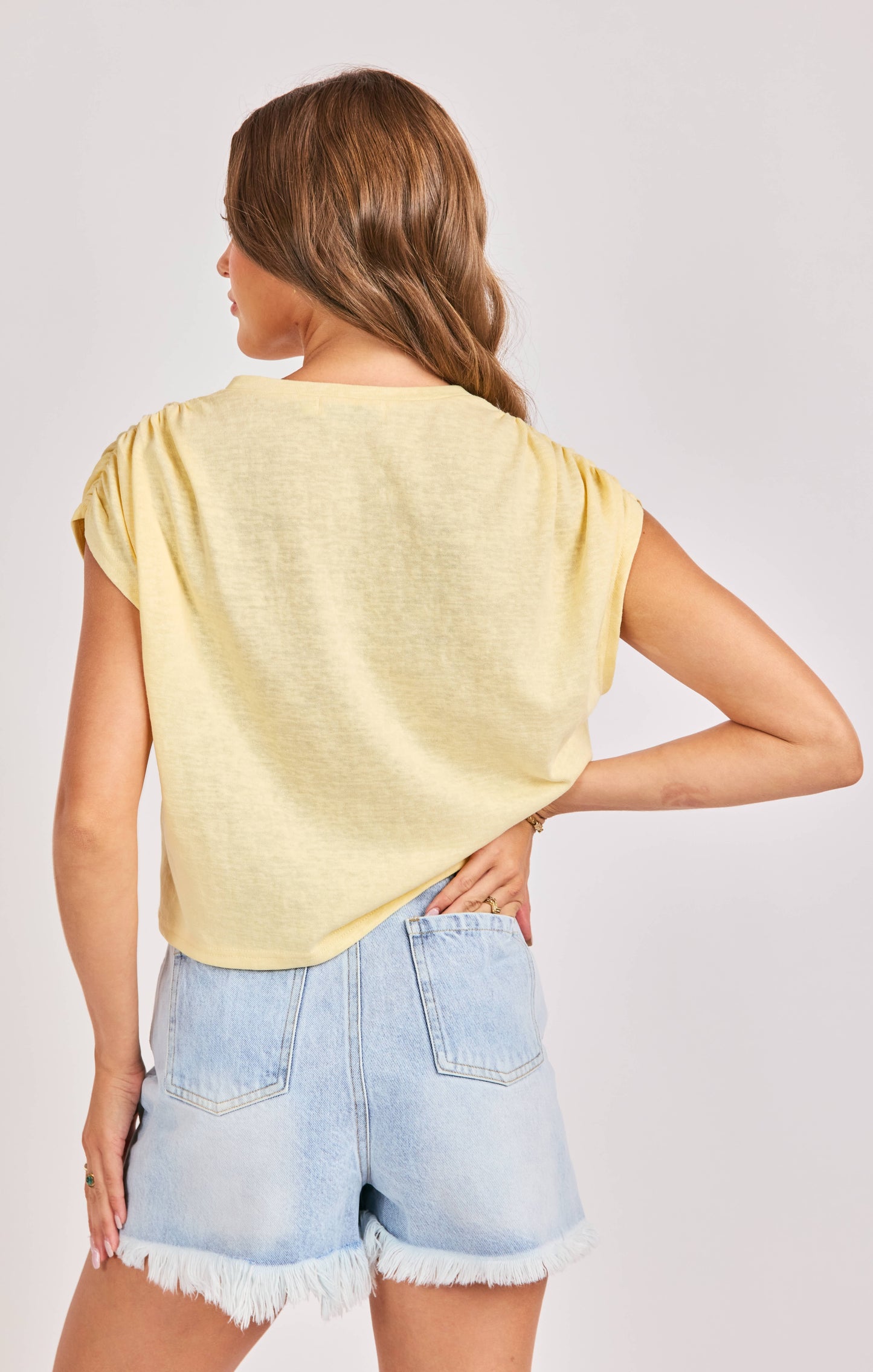 Warmth Gathered Shoulders Top