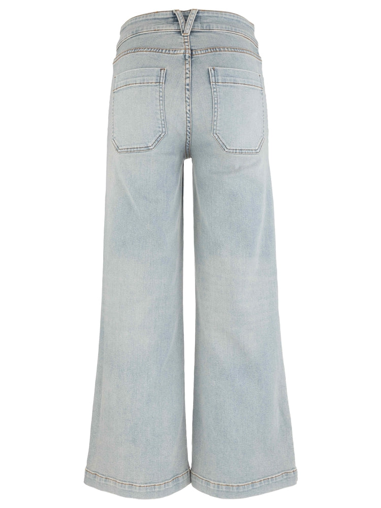 Meg Wide Leg w/Button Pocket