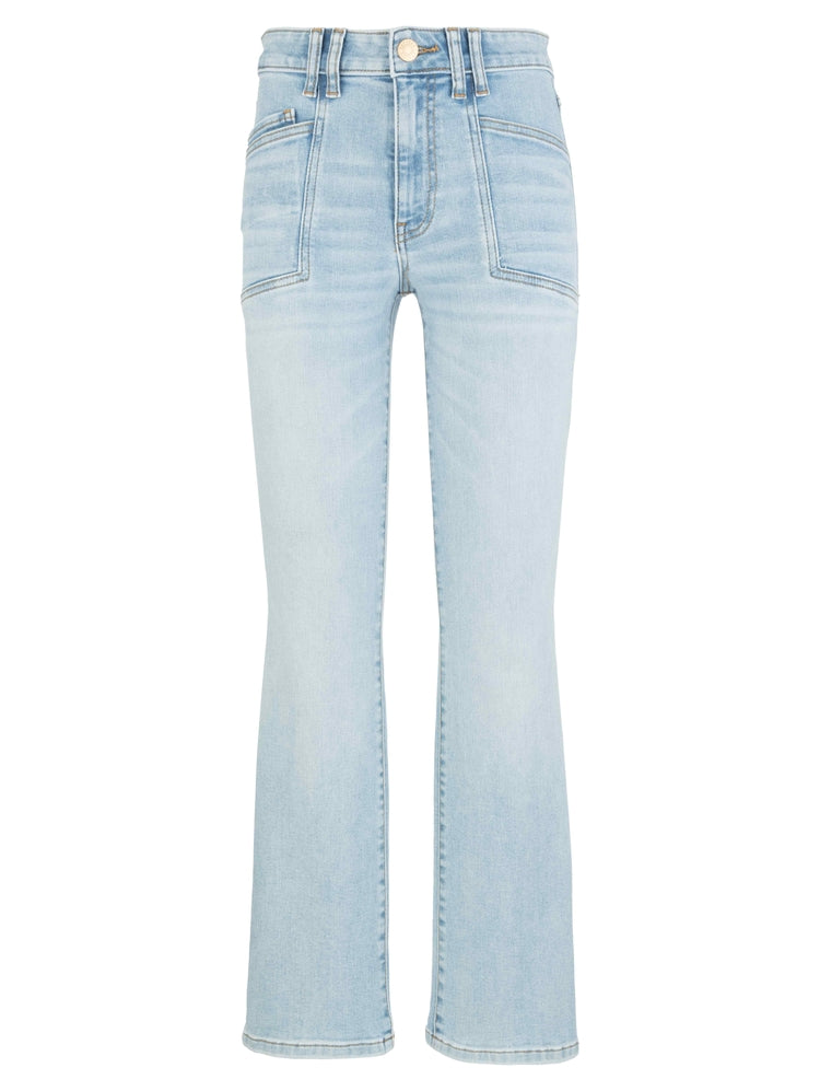 Kelsey Kick Flare Light Wash