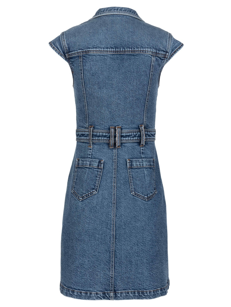 Ava Denim Button Dress