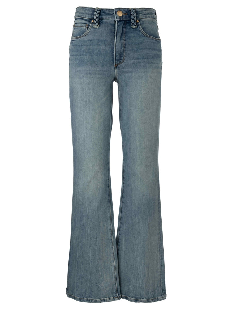 ANA flare denim - braid detail