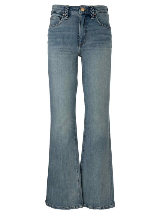 ANA flare denim - braid detail