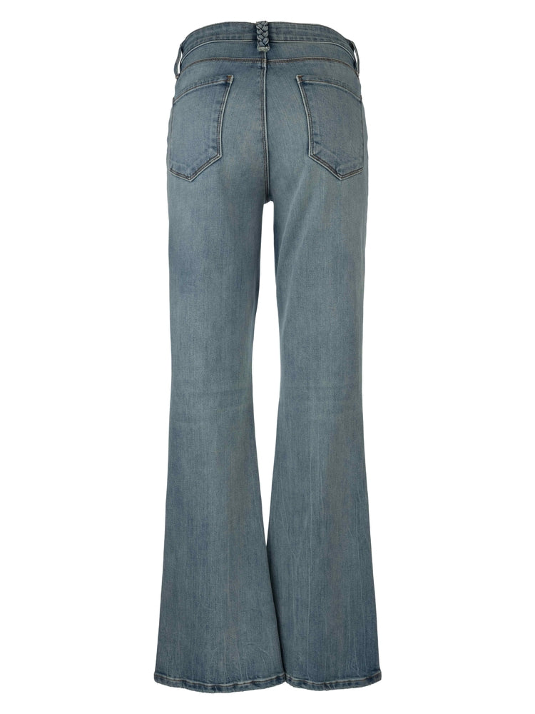 ANA flare denim - braid detail