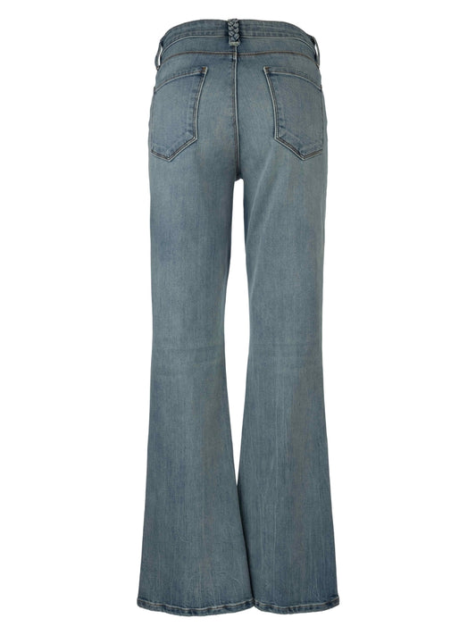 ANA flare denim - braid detail